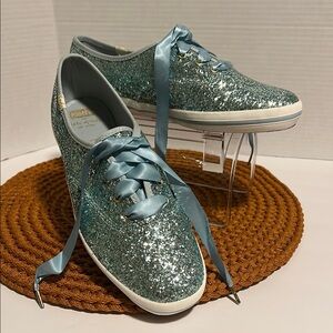 Kate Spade/ KEDS Blue Glitter Sneakers